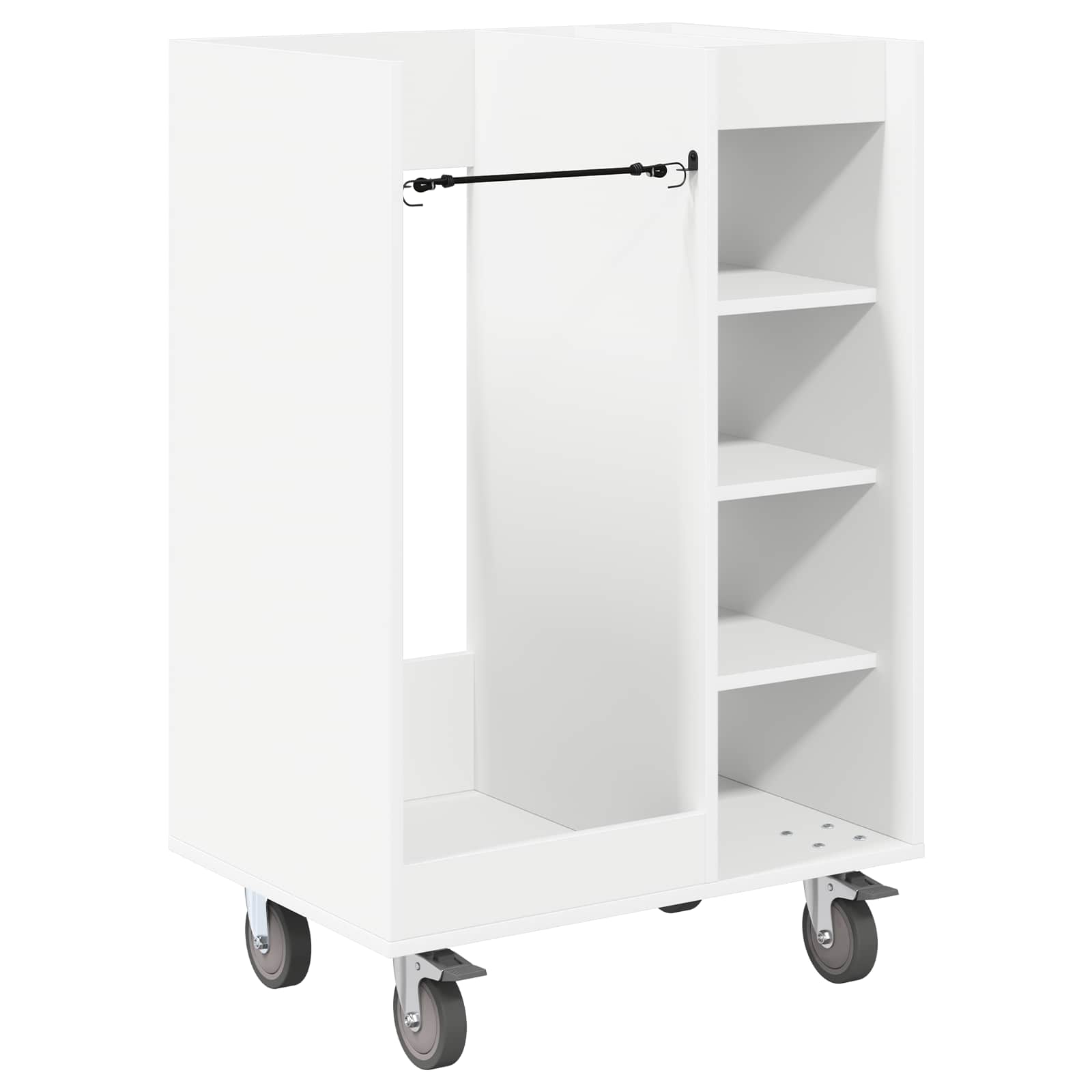 Golfikapp Ratastega Üksvärviline Valge 65 x 45 x 98 cm – toote pilt 1