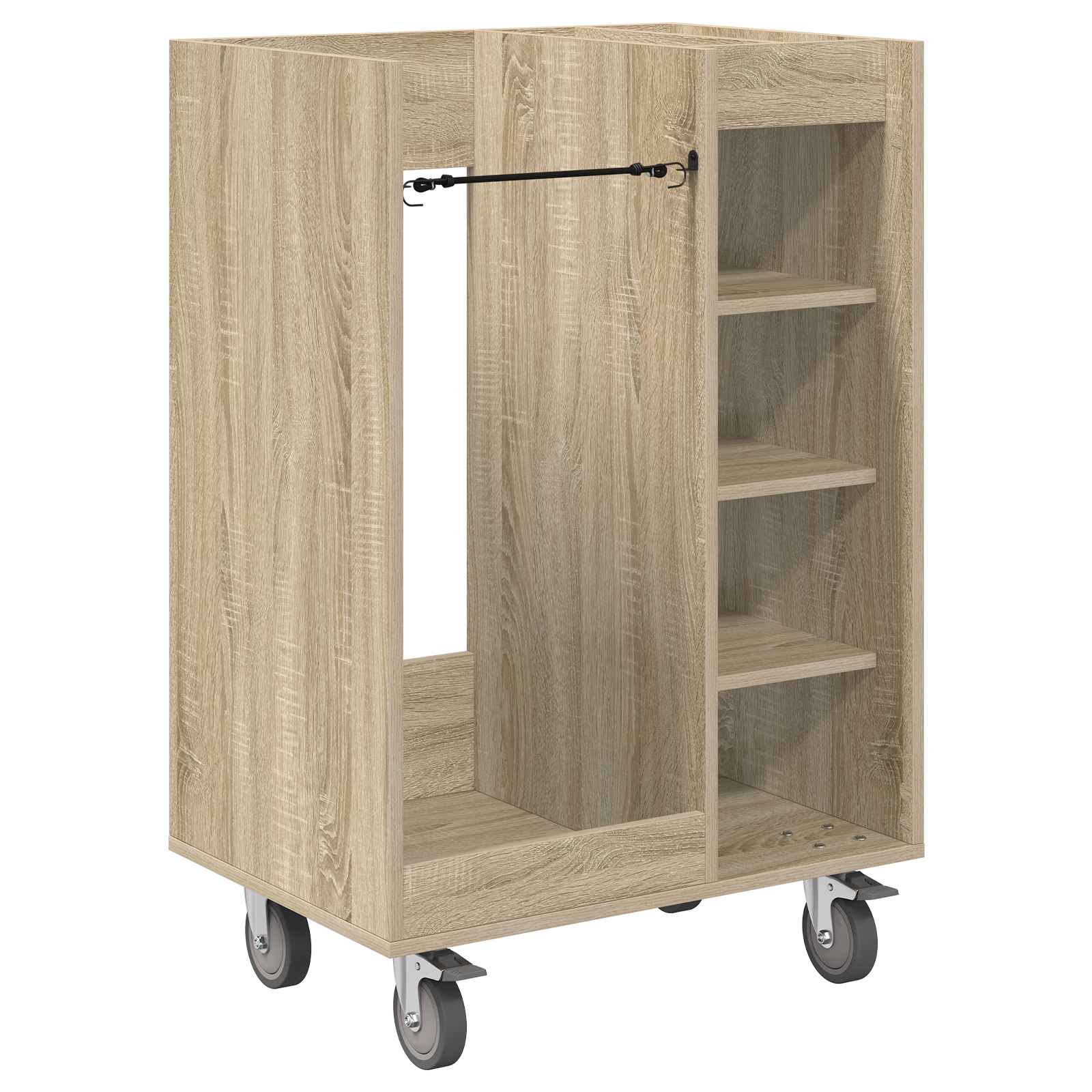 Golfikapp Rattaga Üksvärviline Sonoma Tamm 65 X 45 X 98 Cm – toote pilt 1
