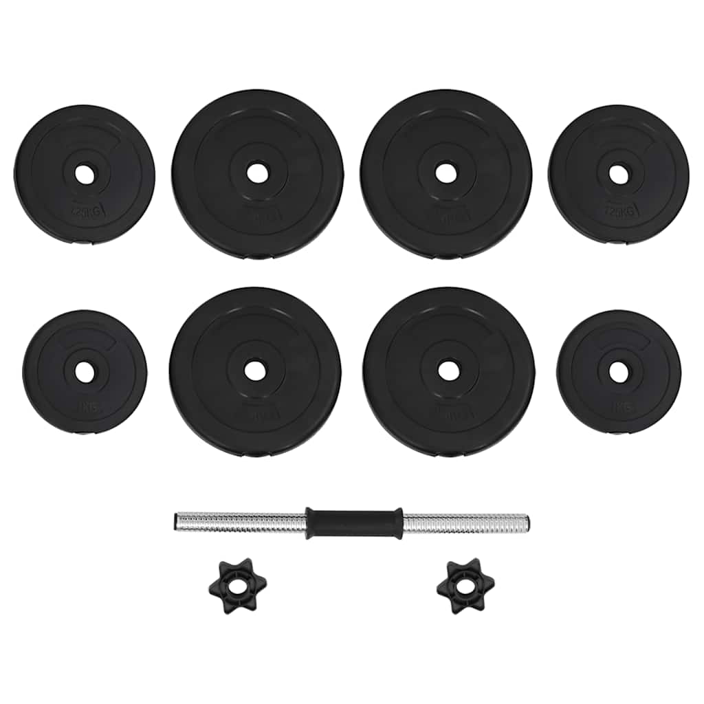 Hantlikomplekt (15 kg, 45 cm Varras, 25 mm Läbimõõt) – toote pilt 2