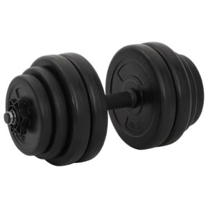 hantlikomplekt 15 kg koduseks treeninguks – Hantlikomplekt (15 kg, 45 cm Varras, 25 mm Läbimõõt)