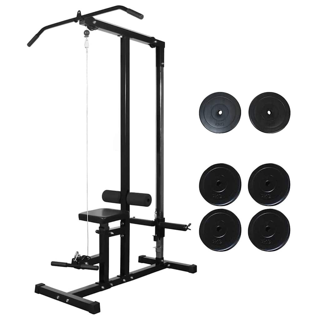 jõusaaliseade raskusketastega 40 kg – Jõusaaliseade raskusketastega (40 kg, 110 x 121 x 190 cm)