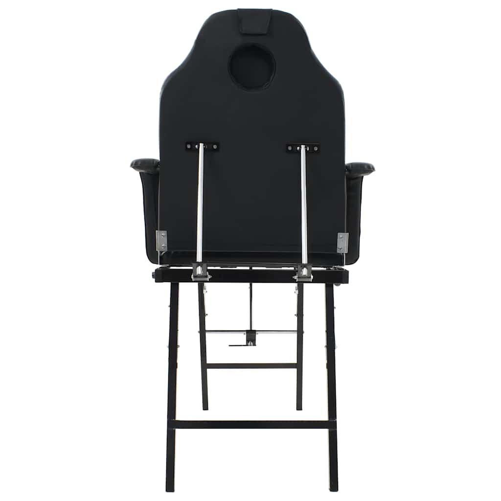 Kaasaskantav Näohooldustool (Kunstnahk, 185 X 78 X 76 Cm, Must) – toote pilt 3