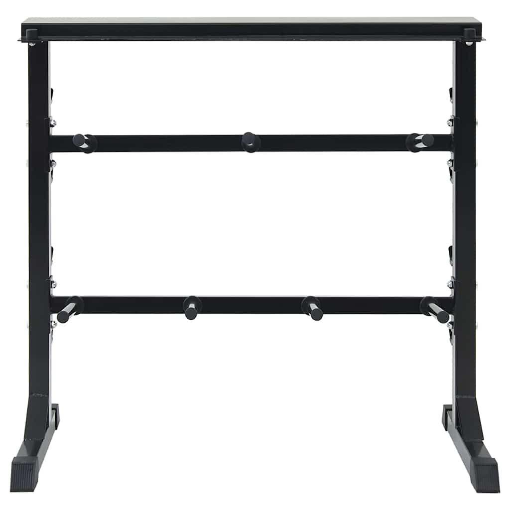 Käeraskuste Riiul Must 99 X 45 X 95,5 Cm Pulbervärvitud Teras – toote pilt 2