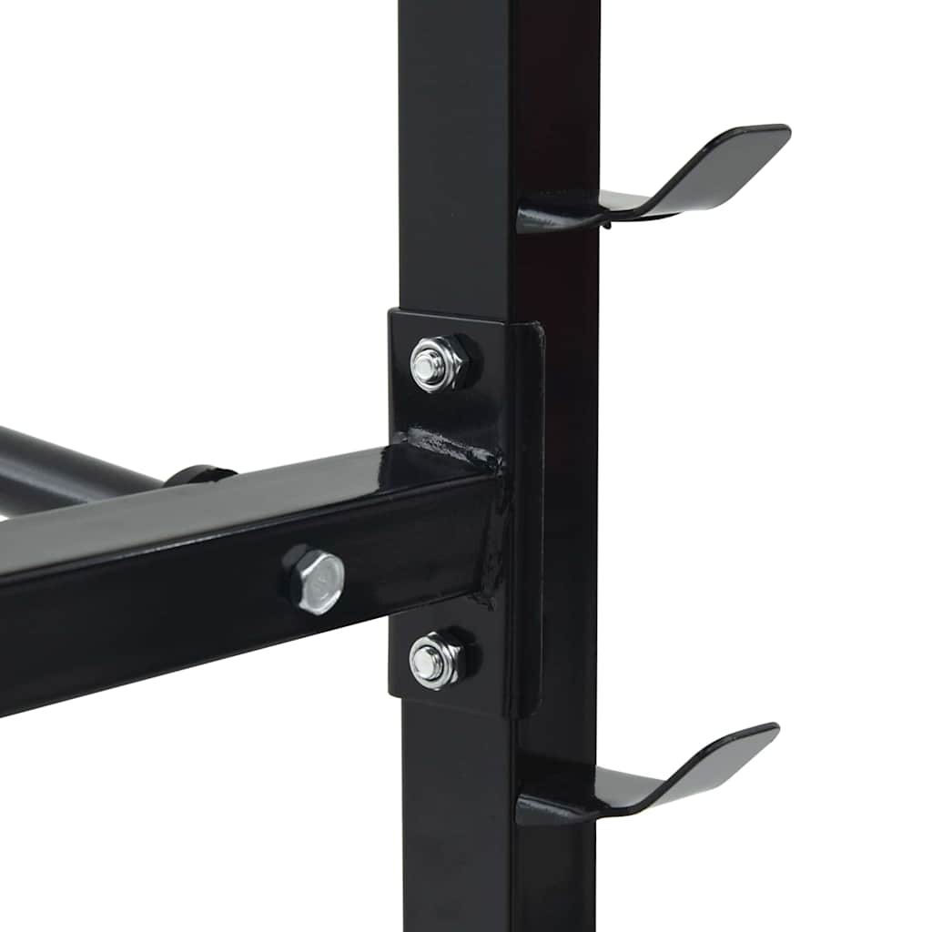 Käeraskuste Riiul Must 99 X 45 X 95,5 Cm Pulbervärvitud Teras – toote pilt 4