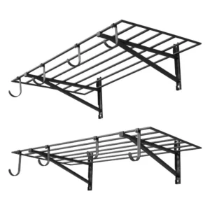 kahekihiline metallist seinariiul – Kahekihiline metallist seinariiul (61 x 122 cm, 235 kg kandevõime)