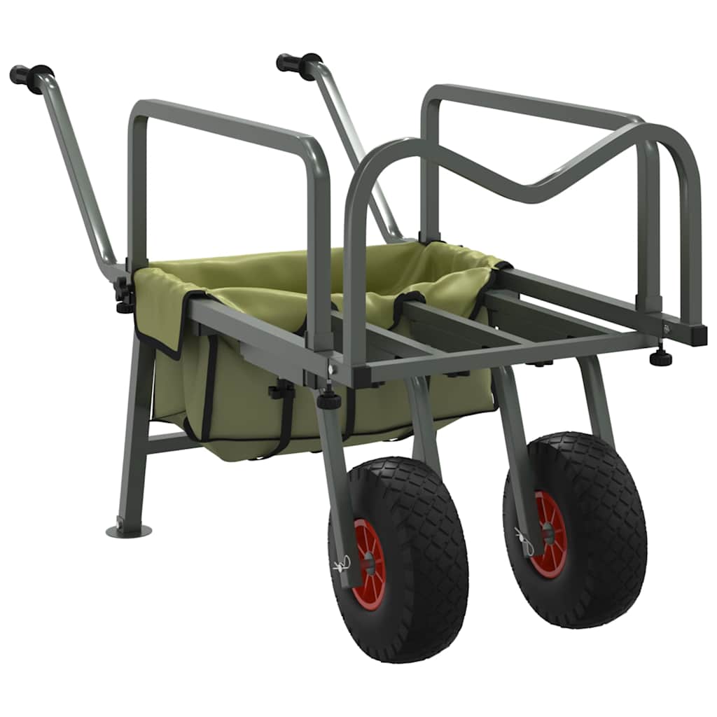 Kalastuskäru 2 rattaga (pulbervärvitud teras, 135–145 cm, 150 kg kandevõime) – toote pilt 1