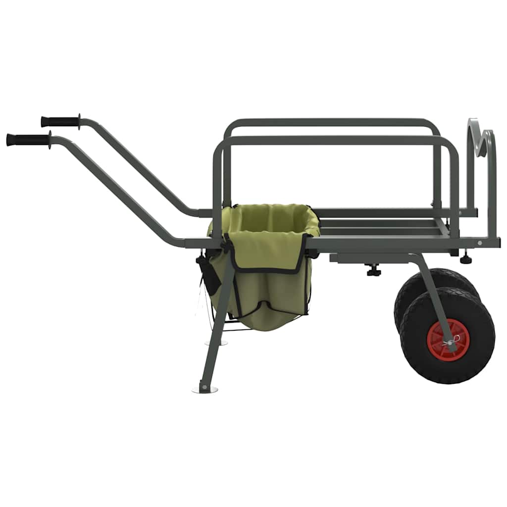 Kalastuskäru 2 rattaga (pulbervärvitud teras, 135–145 cm, 150 kg kandevõime) – toote pilt 4