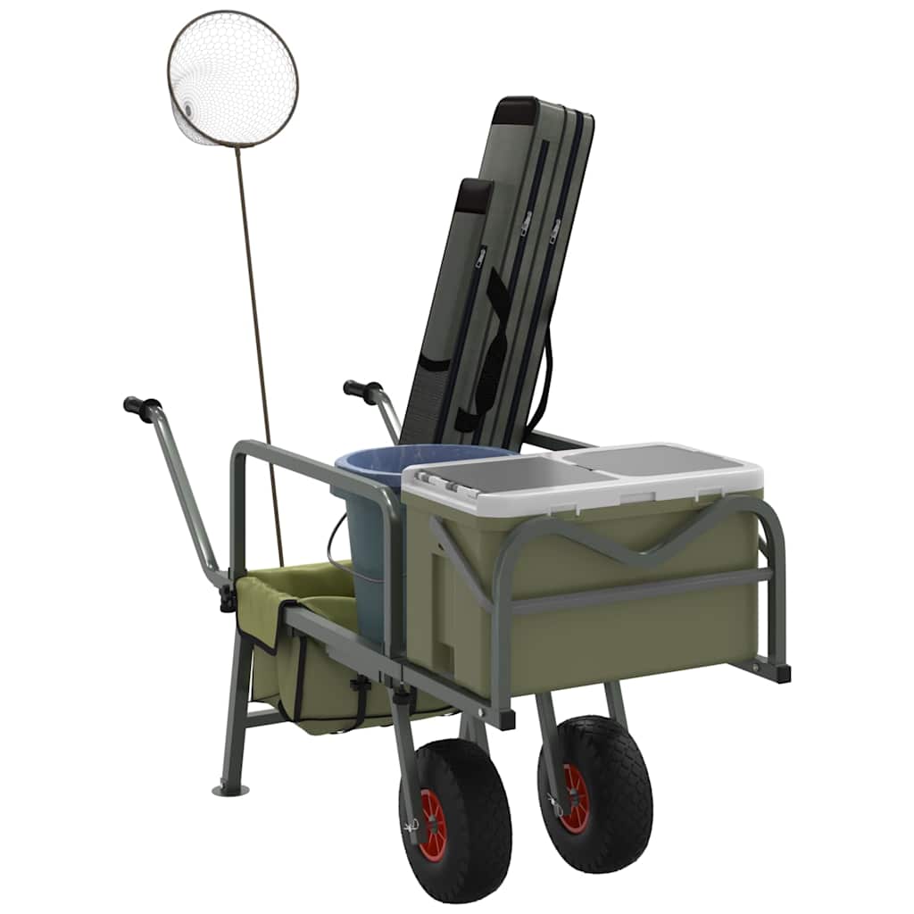 kalastuskäru 2 rattaga teras – Kalastuskäru 2 rattaga (pulbervärvitud teras, 135–145 cm, 150 kg kandevõime)