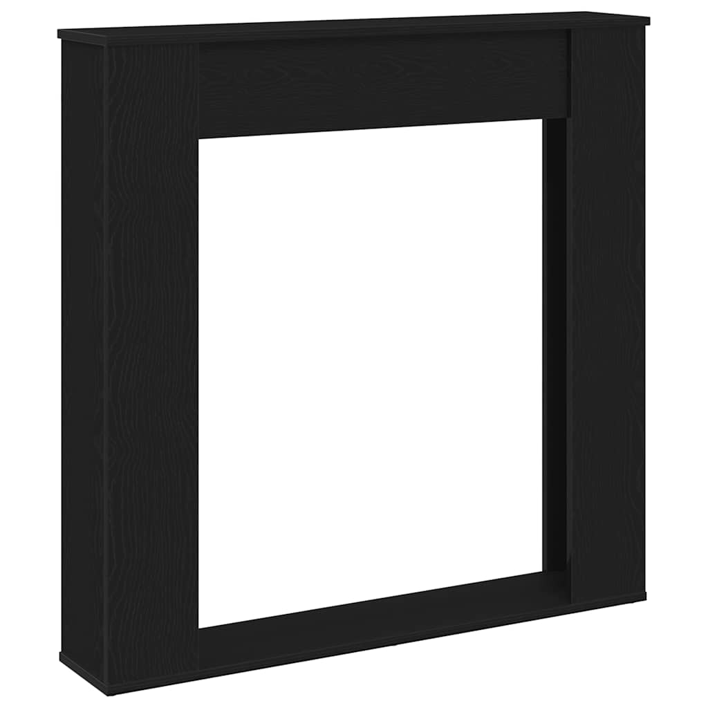 kaminaümbris, must tamm, 100 x 20 x 100 cm, töödeldud puit – toote pilt 1