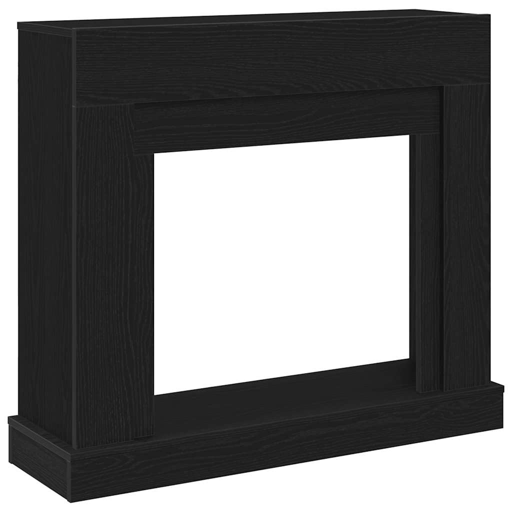 kaminaümbris, must tamm, 100 x 30 x 87,5 cm, töödeldud puit – toote pilt 1