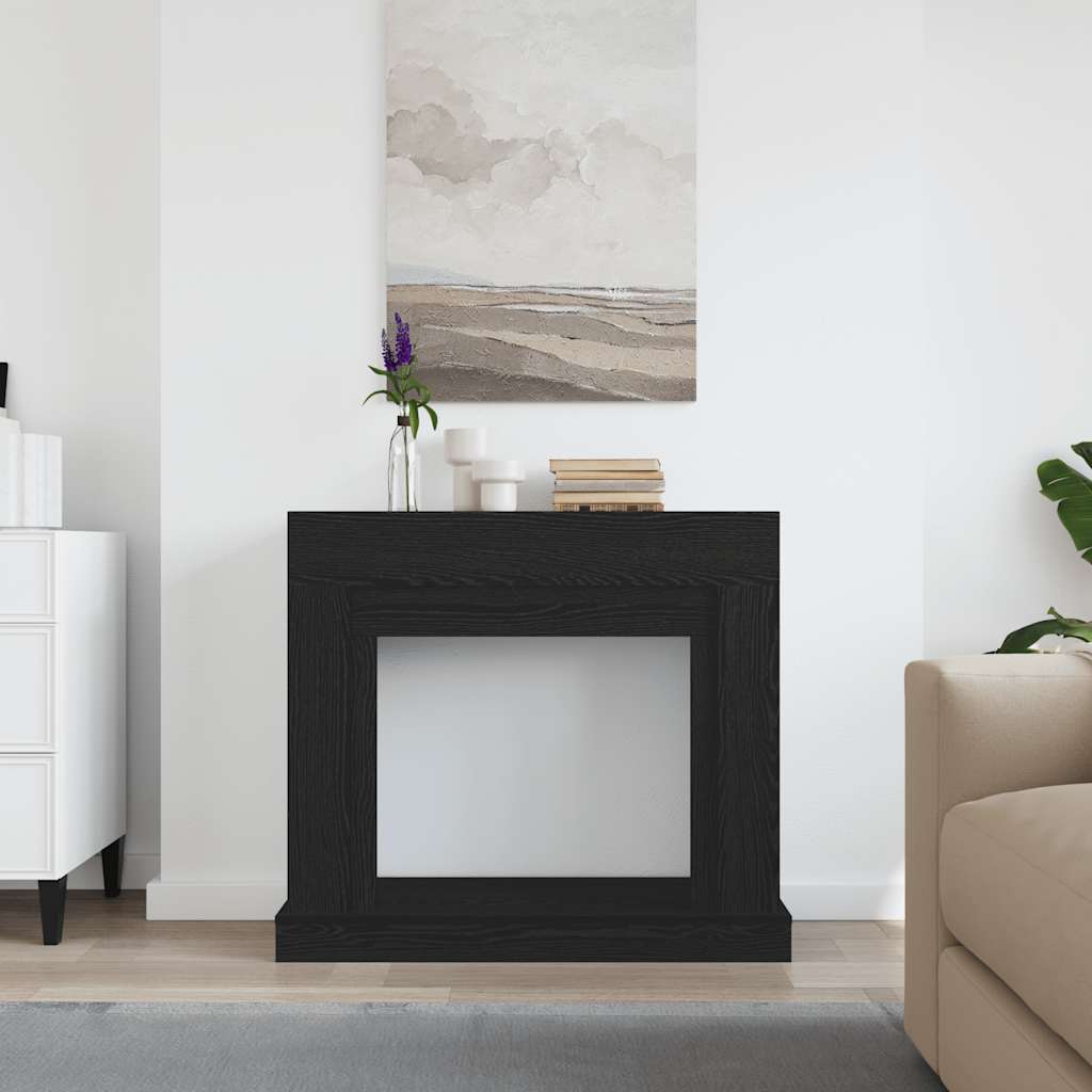 kaminaümbris, must tamm, 100 x 30 x 87,5 cm, töödeldud puit – toote pilt 2