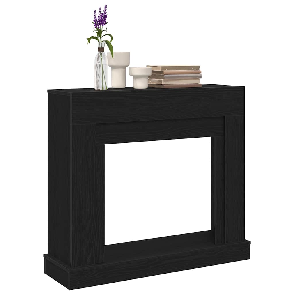 kaminaümbris, must tamm, 100 x 30 x 87,5 cm, töödeldud puit – toote pilt 3