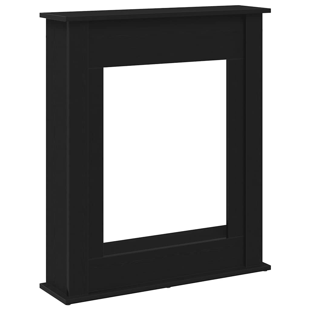 kaminaümbris, must tamm, 75 x 20 x 87,5 cm, töödeldud puit – toote pilt 1