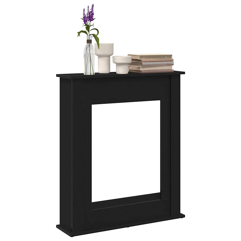 kaminaümbris, must tamm, 75 x 20 x 87,5 cm, töödeldud puit – toote pilt 3