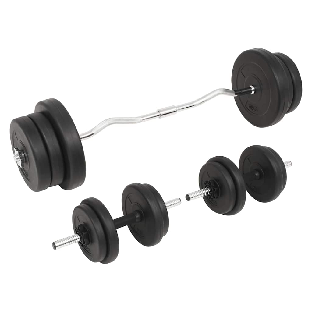 Kangi Ja Hantlite Komplekt (60 Kg, Must, Tsemendist Kettad) – toote pilt 2