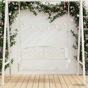 Kiikpink Teras 110,5 x 59 x 55 cm Antikvalge