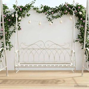 Kiikpink Teras 112 x 60 x 126,5 cm Antikvalge