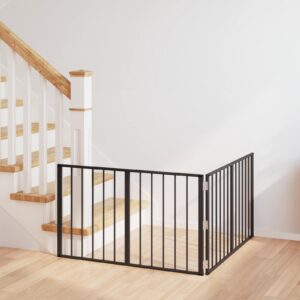 Koera Aed 2 tk Must 100 x 60 cm Tsingitud teras