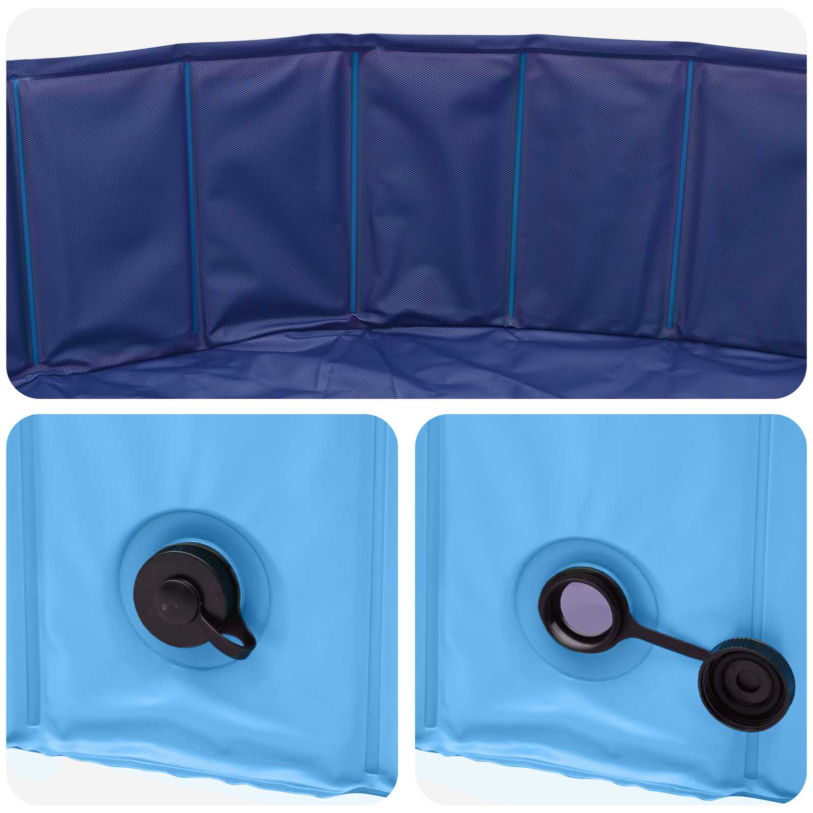 Koera bassein Ø300 x 38 cm Paks PVC Sinine – toote pilt 3