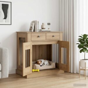 Koera puuri mööbel Artisan tamm 80 x 47,5 x 80 cm Tehispuit