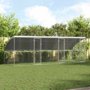 Koerakuut 3 tk Hõbedane 6 x 2 x 2 m Tsingitud teras