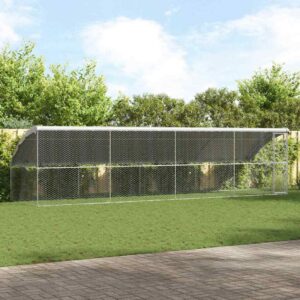 Koerakuut 4 tk Hõbedane 8 x 2 x 2 m Tsingitud teras