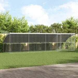 Koerakuut 4 tk Hõbedane 8 x 2 x 2 m Tsingitud teras