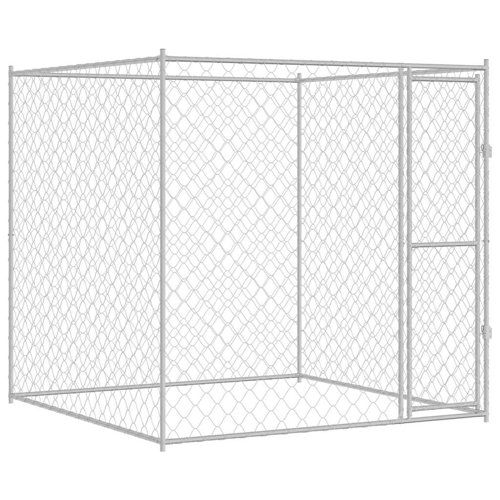 Koerapuur Hõbedane 200 x 200 x 200 cm Tsinkteras – toote pilt 1