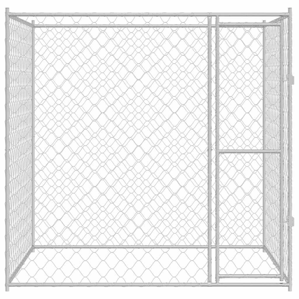 Koerapuur Hõbedane 200 x 200 x 200 cm Tsinkteras – toote pilt 3