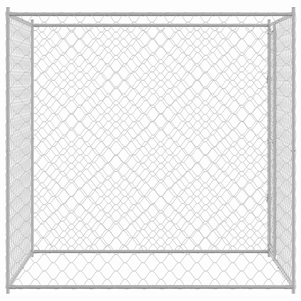 Koerapuur Hõbedane 200 x 200 x 200 cm Tsinkteras – toote pilt 4