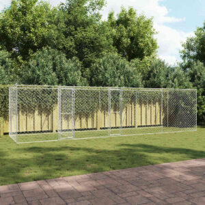 Koerapuur Hõbedane 800 x 200 x 200 cm Tsinkteras