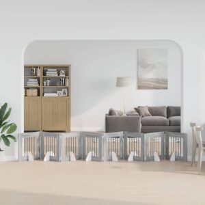 Kokkupandav koerte värav statiividega 8 tk Hall Sonoma 60 cm