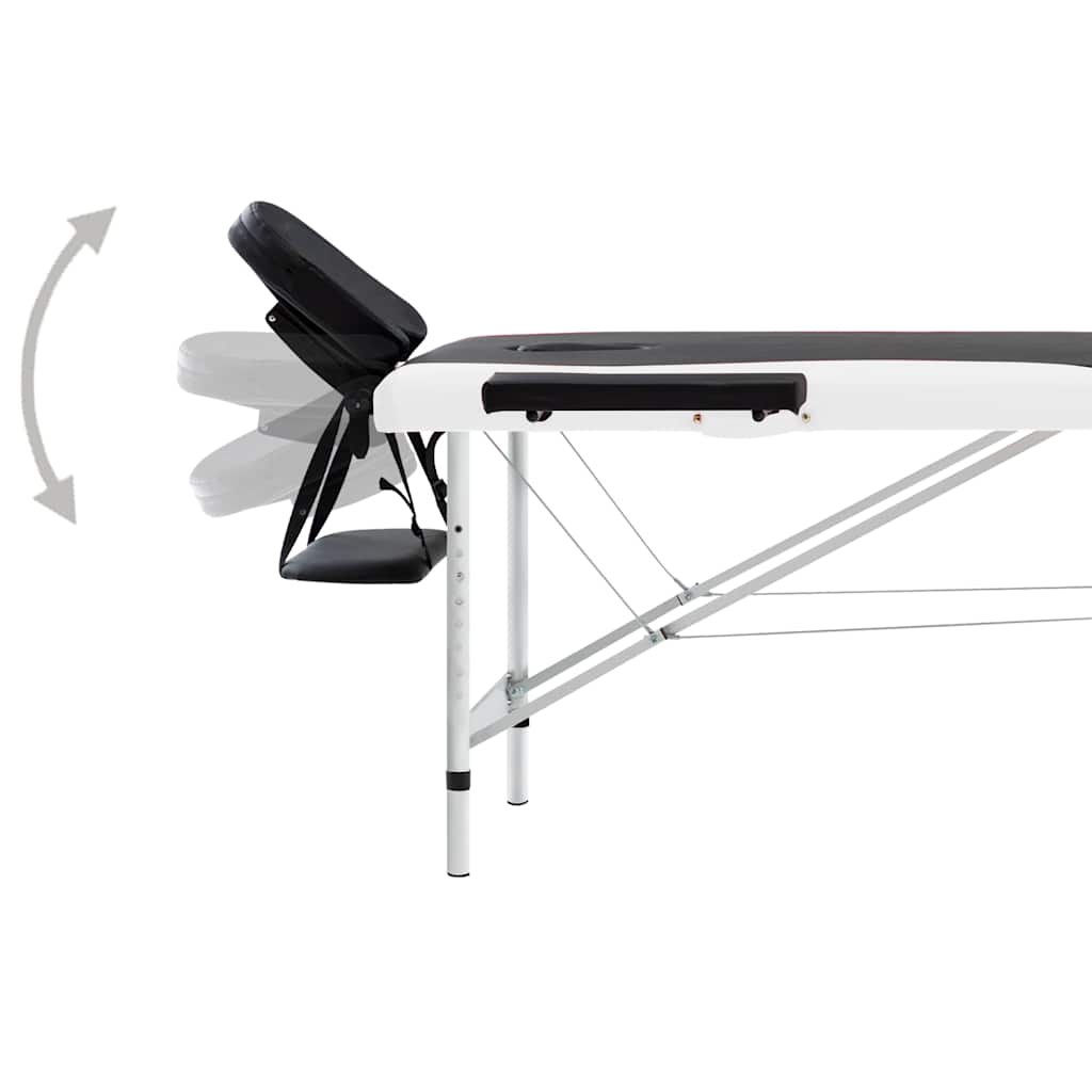 Kokkupandav massaažilaud alumiiniumraamiga (191 x 70 cm, 59–81 cm kõrgus) – toote pilt 3