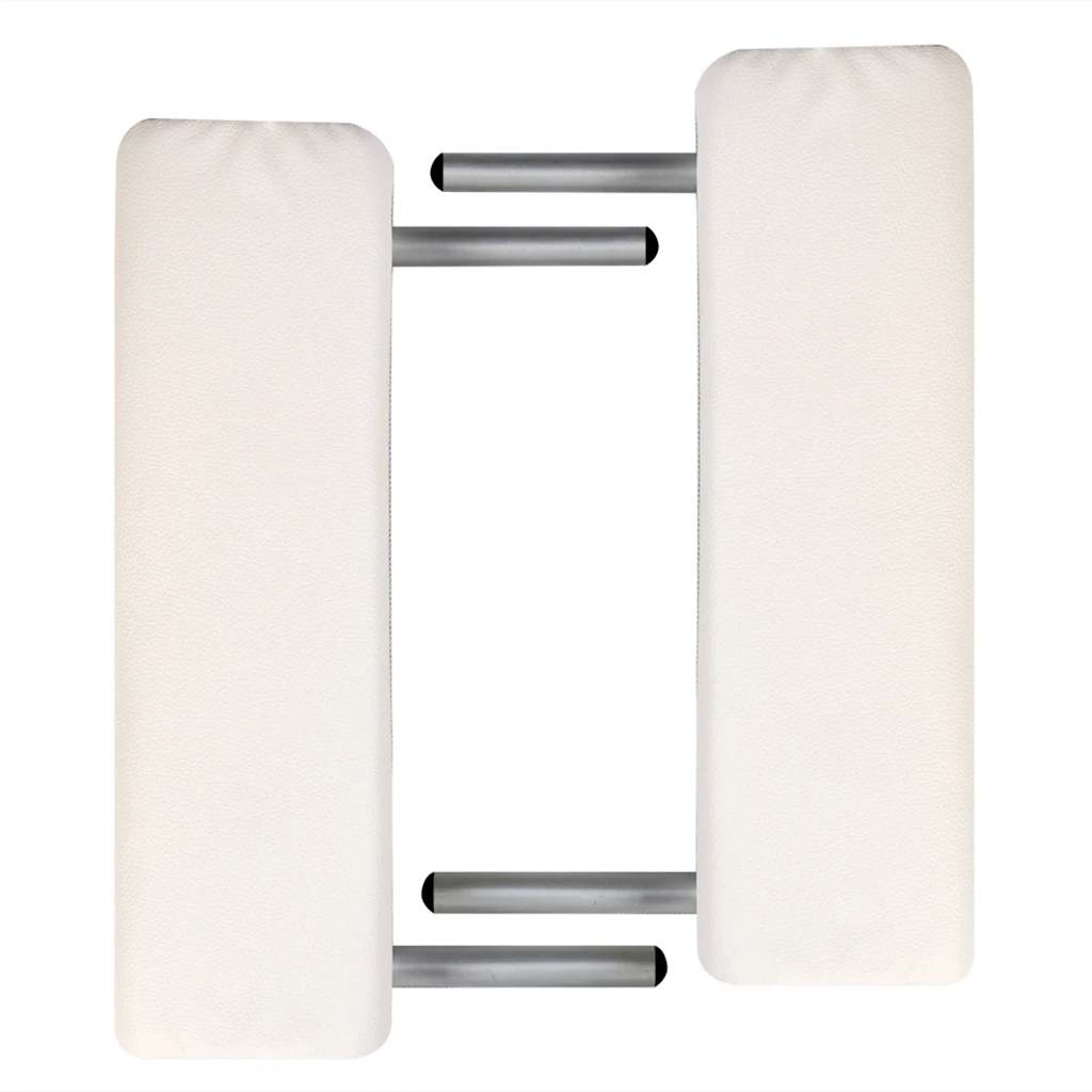 Kreemjas kokkupandav massaažilaud (alumiiniumraam, 59–81 cm kõrgus, 150 kg kandevõime) – toote pilt 1