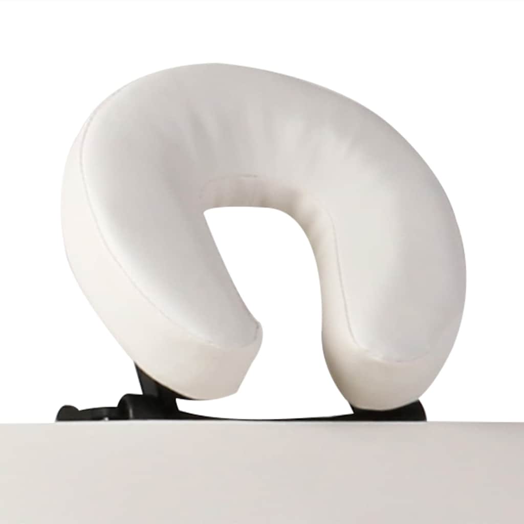 Kreemjas kokkupandav massaažilaud (alumiiniumraam, 59–81 cm kõrgus, 150 kg kandevõime) – toote pilt 2
