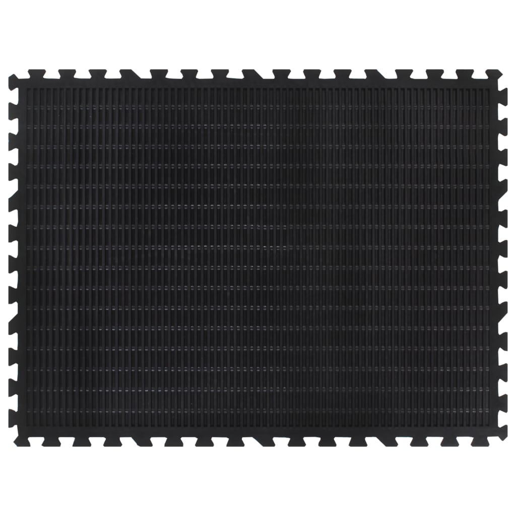 Kummist põrandamatt (90 x 120 cm, 12 mm, must) – toote pilt 2