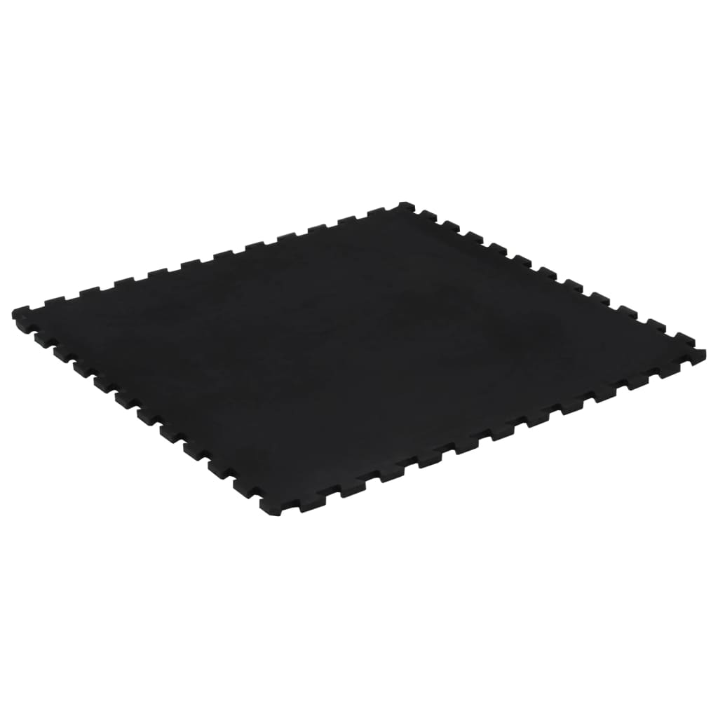 Kummist põrandamatt (must, 100x100 cm, 12 mm paksus) – toote pilt 1