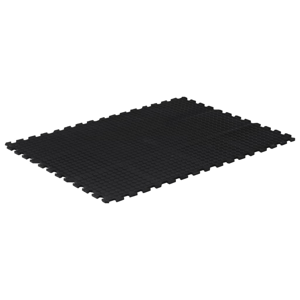 Kummist põrandamatt (must, 12 mm, 90 x 120 cm) – toote pilt 1