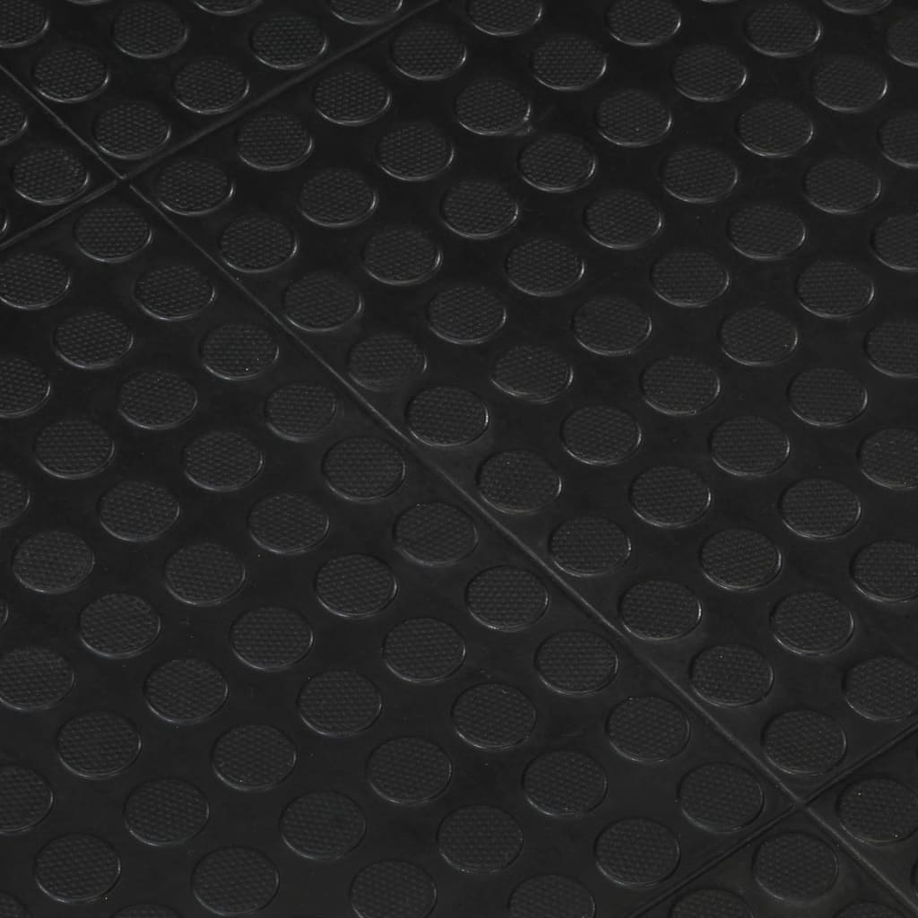 Kummist põrandamatt (must, 12 mm, 90 x 120 cm) – toote pilt 4