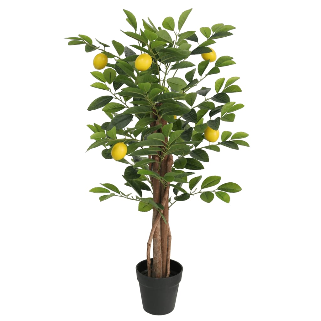 kunstlik sidrunipuu 85 cm – Kunstlik Sidrunipuu 3 Tüvega, Roheline, 85 cm, PP