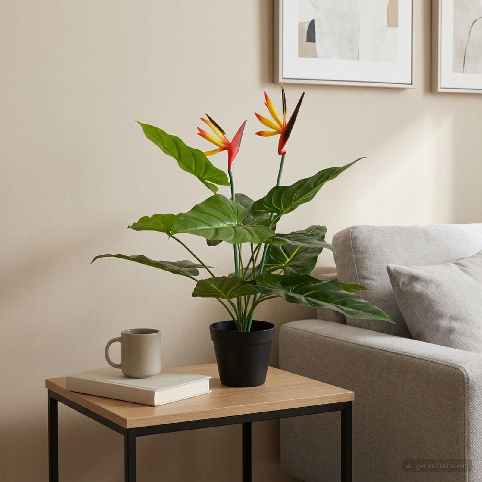 kunstlik strelitzia taim roheline – Kunstlik Strelitzia Taim Roheline 65 x 13 x 55 Cm