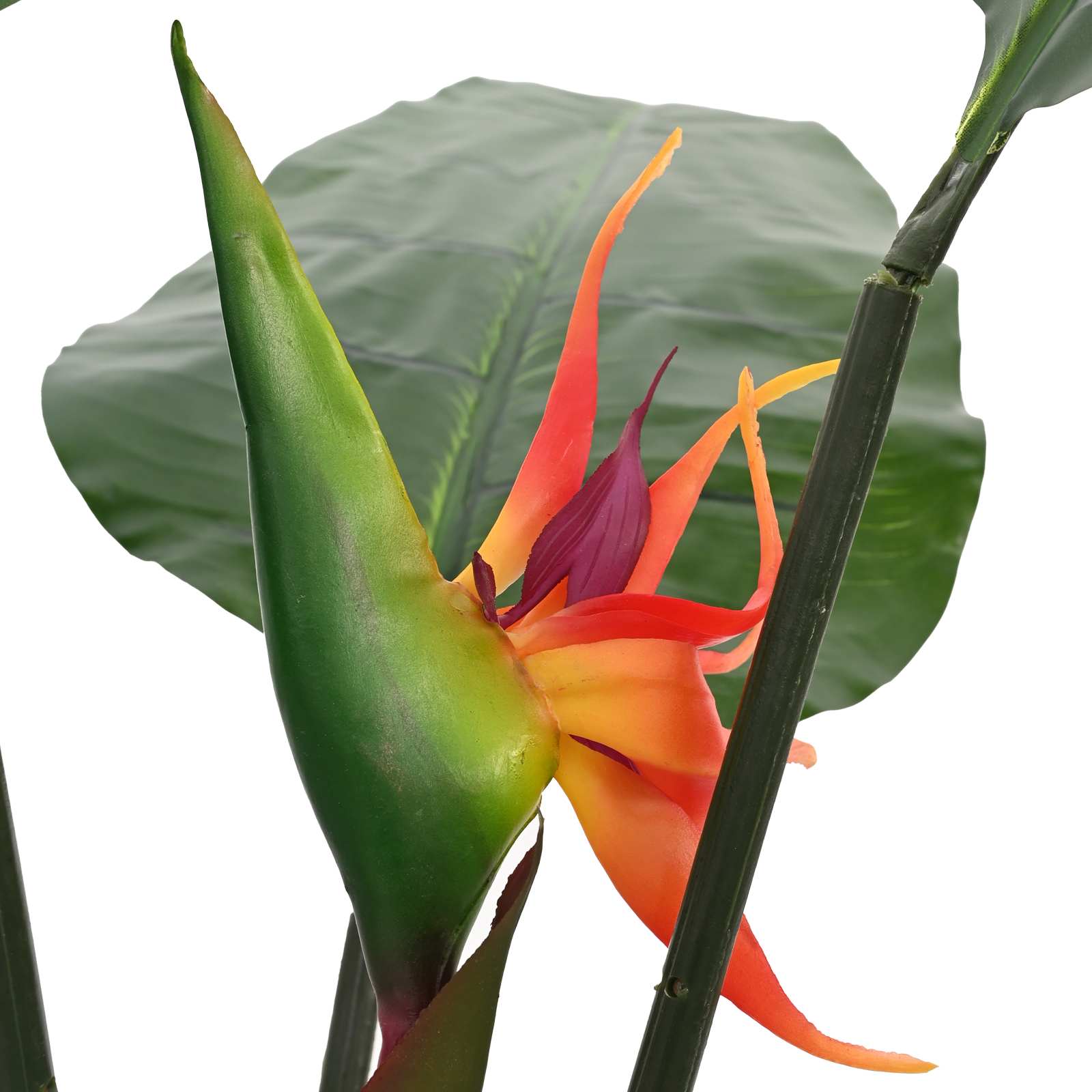 Kunstlik Strelitzia Taim Roheline 70 x 18 x 155 cm Kangas Ja PE – toote pilt 3
