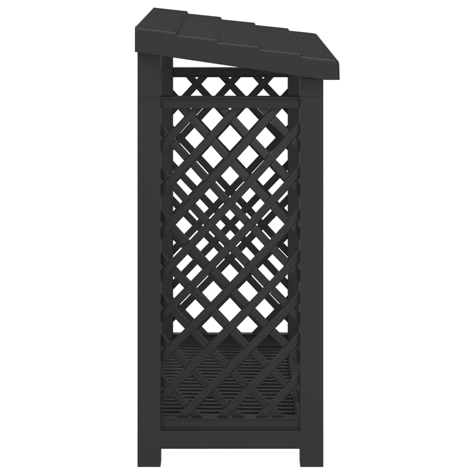 Küttepuude rack 114 x 46 x 101 cm PP Antratsiit – toote pilt 4