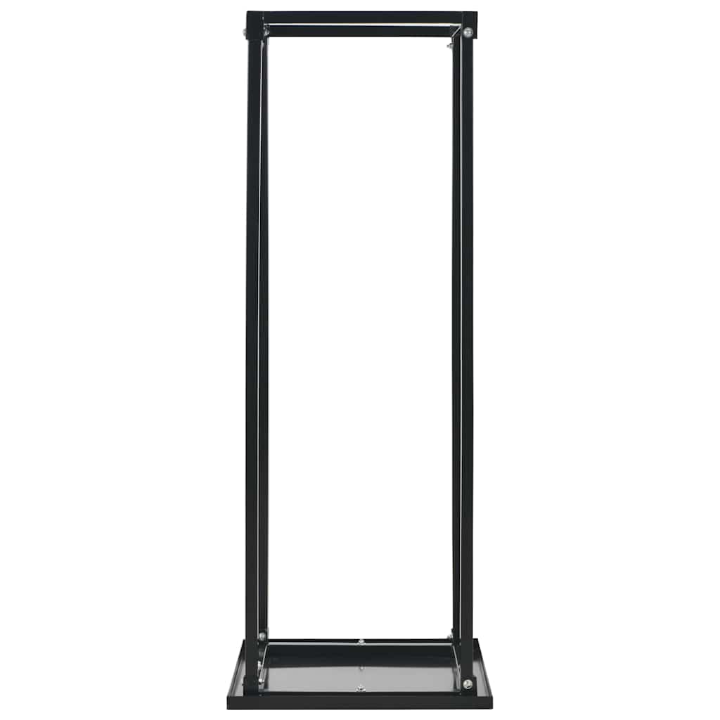 küttepuude rest alusega, must, 37 x 37 x 113 cm, teras – toote pilt 2