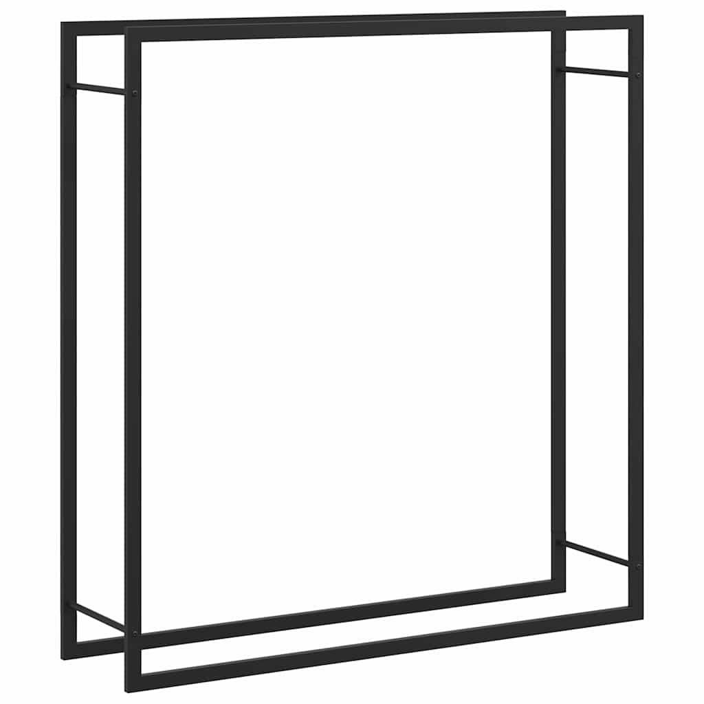 küttepuude rest, mattmust, 110x28x116 cm, teras – toote pilt 1