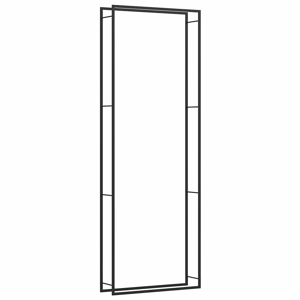 küttepuude rest, mattmust, 110x28x312 cm, teras – toote pilt 1