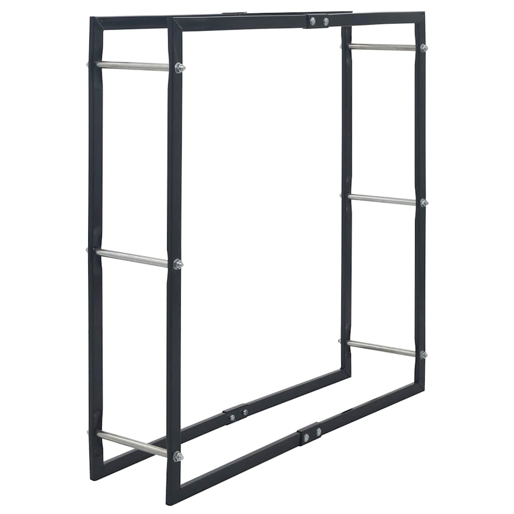 küttepuude rest, must, 100 x 25 x 100 cm, teras – toote pilt 1