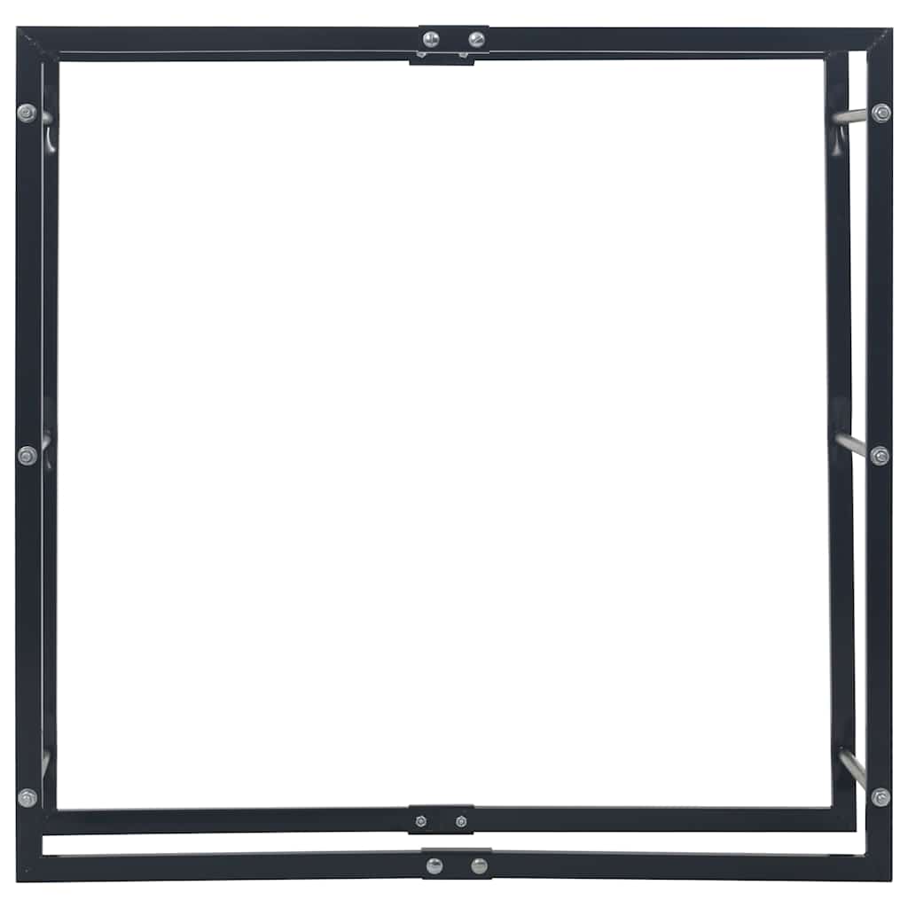 küttepuude rest, must, 100 x 25 x 100 cm, teras – toote pilt 2