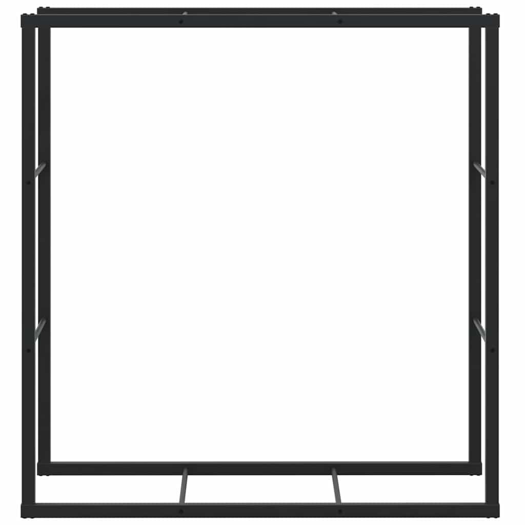 küttepuude rest, must, 110x30x116 cm, teras – toote pilt 3