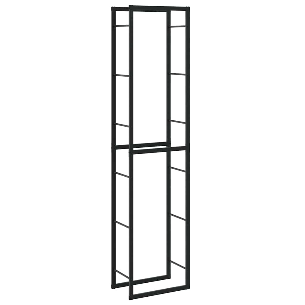 küttepuude rest, must, 50x30x209 cm, teras – toote pilt 1